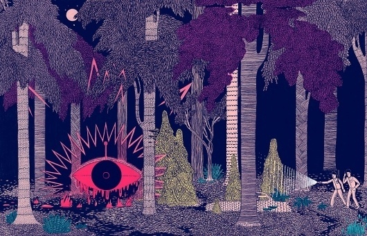 Micah Lidberg | Crafty Magazine, The Visit #illustration #color