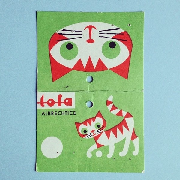 cat - Beautifully illustrated cat tag for a vintage bag of beads. Love it!! | Flickr Photo Sharing! #illustration