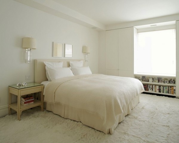 White bedroom #bed