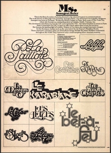 Creative Review - U&lc lives #graphic #typography