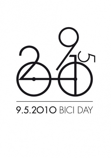 09.05.2010 BICI DAY | Flickr – Condivisione di foto! #white #black #illustration #number #poster #type