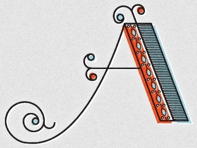 Dribbble - A by Adam Grason #illustration #typography #type #letter a