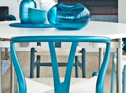 Coalesse | Live/Work | CH24 Wishbone Chair #ch24 #wishbone #hans #chair #1950 #denmark #blue #wegner