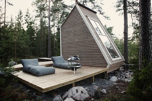 Micro Cabin in Finland | Design Milk #cabin #forest #design #architecture