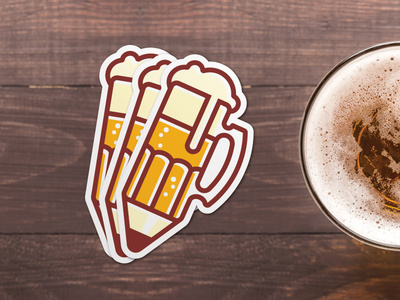 #beer #icon #pencil #drink-n-draw #threesevenfive #illustration