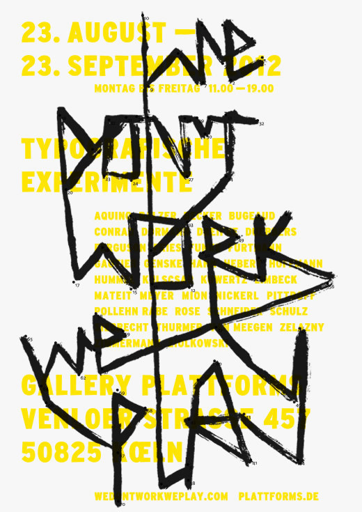 WDWWP Exhibition, Max Kuwertz #max #graphic #dots #kuwertz #connect #clever #typography
