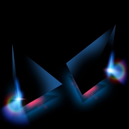 HIT ME on the Behance Network #alien #side #minimalistic #modern #hit #me #tetrahedron #pyramid #dark