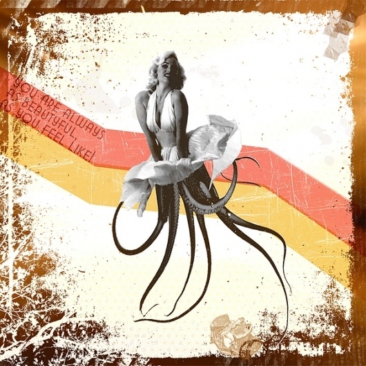 Collages on the Behance Network #monroe #design #laurin #grafic #art #kofler #collage #marilyn