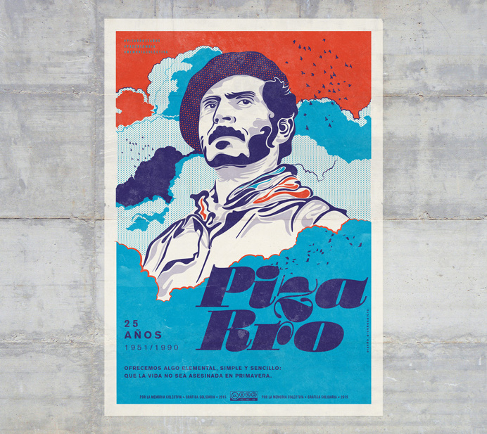 Carlos Pizarro, colombian guerrilla leader 1951 / 1990. #graphicdesign #latinamericandesign #poster #afiche #colombia #type