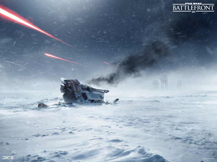ArtStation - Hoth Key Art for the 2015 Star Wars Battlefront game. (2014), Anton Grandert