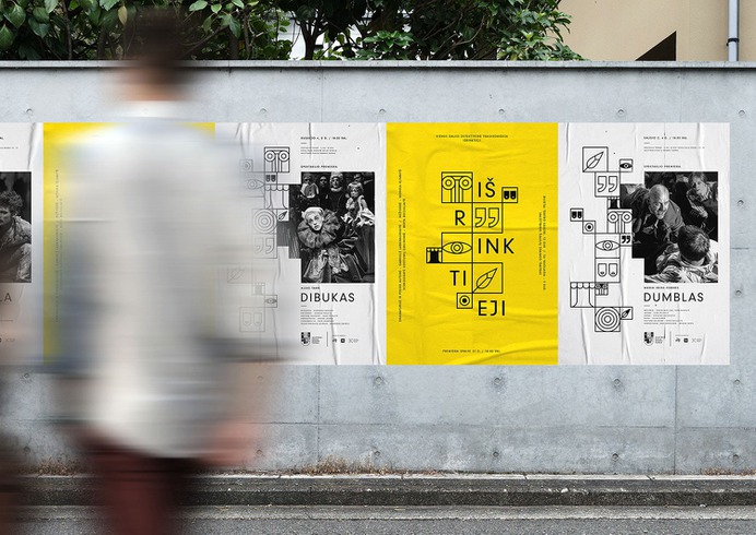Šiauliai Drama Theater Branding - Mindsparkle Mag Aivaras Bakanauskas designed the branding for Šiauliai drama theater (Valstybinis Šiaulių dramos teatras) – the second theater in the history of Independent Lithuania. #logo #packaging #identity #branding #design #color #photography #graphic #design #gallery #blog #project #mindsparkle #mag #beautiful #portfolio #designer