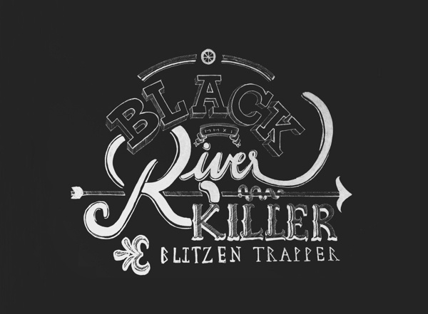 Black River Killer Lettering on Behance #lettering #killer #river #black