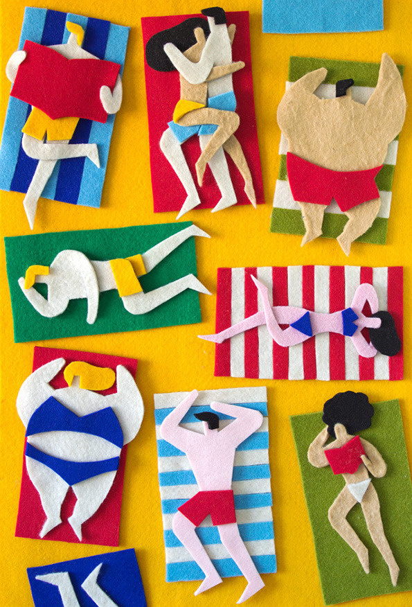 Master Of The Fuzzy Felts Jacopo Rosati Shows Us His Spectacular Collages #illustration #felt