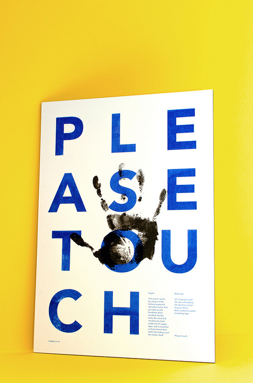 Print design(Haptic PosterÂ byÂ Emil Paun, viaÂ visualgraphc) #print #poster