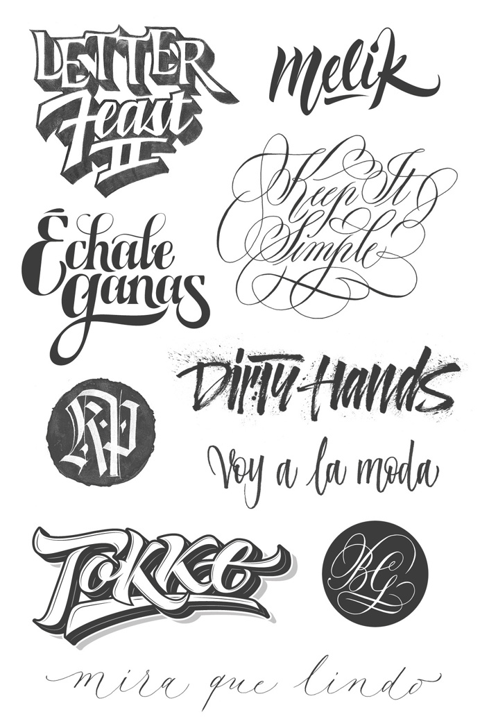 Joan Quirós - Styles #calligraphy #lettering
