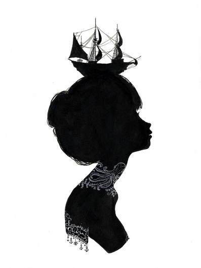 charmaine olivia's blog ▲: tattoed silhouettes + shop additions #woman #black #tattoo #silhouette #charmaine