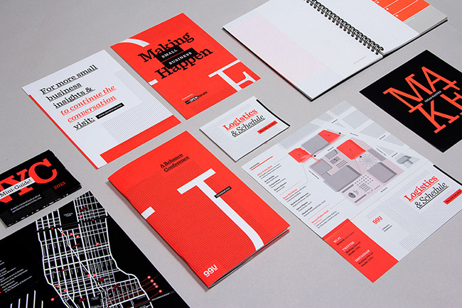 99U Conference Extensive branding for 99U Conference More on:Â raewynbrandon.com #brand #layout