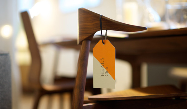 The Heal's Club is a way to share a love of design and living well #print #brand #tag #furniture #logo