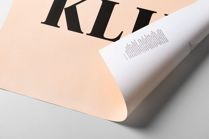 Klim - A specimen poster for Financier Display