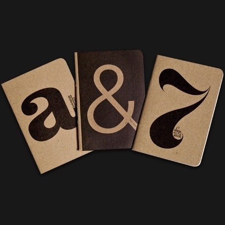 Ugmonk — MINI-SKETCHBOOKS (SET OF 3) #pad #book #sketch #typography