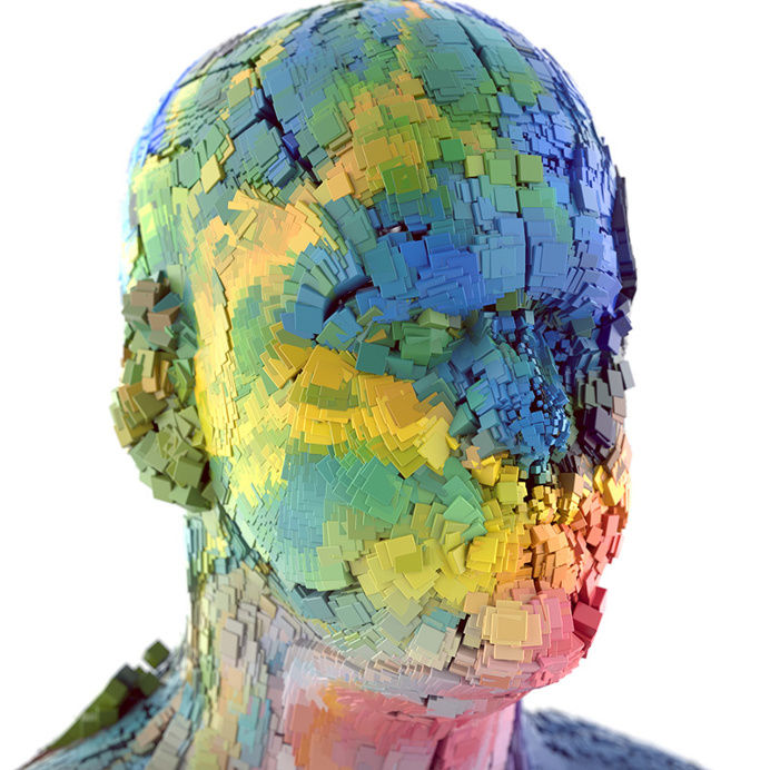 Rendered XGen Portraits by Lee Griggs