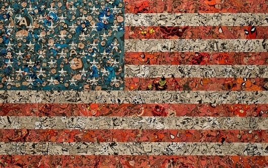 Ben Turnbull's Real Life Superheroes | Yatzer #flag #comic #usa #collage #detai