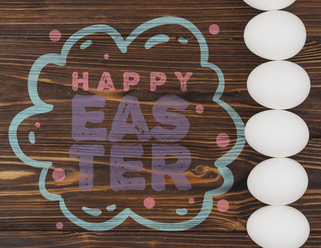 Happy easter day Free Psd. See more inspiration related to Mockup, Template, Typography, Spring, Celebration, Happy, Font, Holiday, Mock up, Easter, Religion, Egg, Calligraphy, Lettering, Traditional, View, Up, Day, Top, Top view, Cultural, Tradition, Mock, Seasonal and Paschal on Freepik.