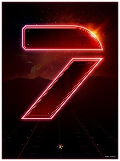 Signalnoise.com - The art of James White #white #tron #design #graphic #signalnoise #james #seven #poster