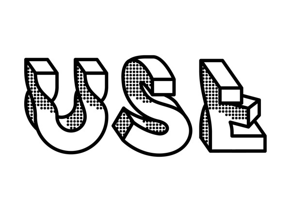 Use With Force on Behance #bold