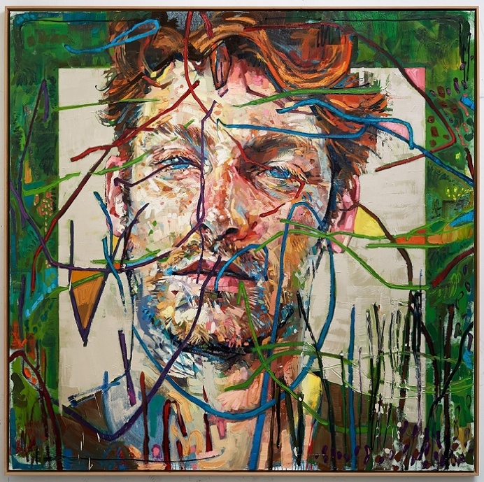 'Fruit Punch', oil on canvas - 190x190cm