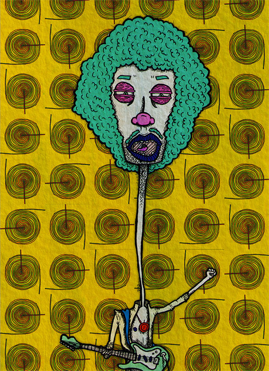 "Hendrix" by Molly Yllom #illustration #character #design