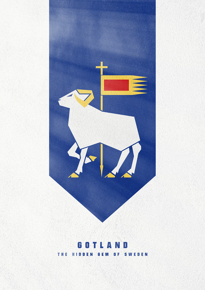 Gotland #sweden #of #gotland #sverige #poster #coat #arm