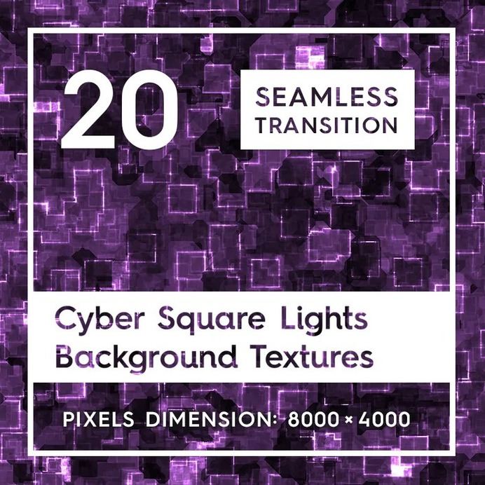 20 Cyber Square Lights Backgrounds #cybersquare #squarelights #backgrounds