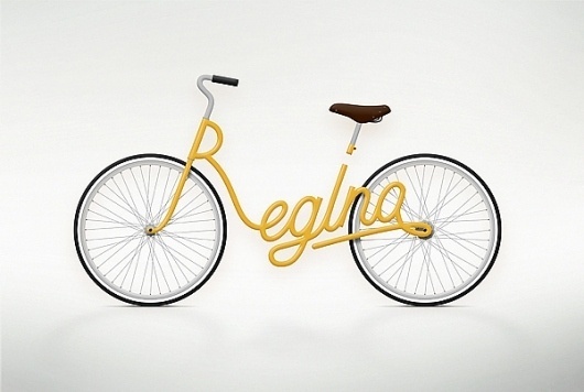 Write a Bike on the Behance Network #lettering #design #graphic #zaech #juri #typography