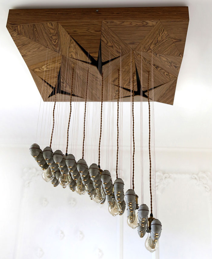 Sun Green Chandelier by Mariam Ayvazyan - #lamp, #design, #lighting