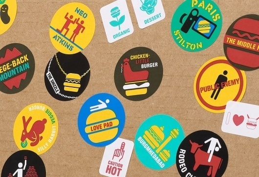 Red Antler | Hamburger Nation #illustration #design #graphic #stickers