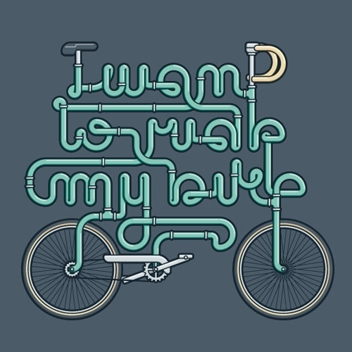 CMYBacon #bicycle #bike #typography