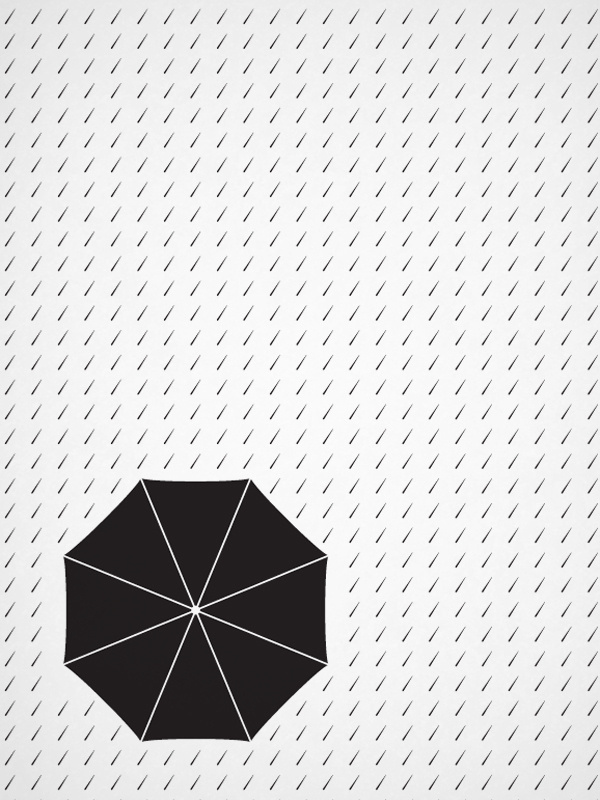 "Il lusso di essere semplici" Illustrazioni on Behance #drawings #pattern #white #design #graphic #book #black #& #illustration #rain #editorial