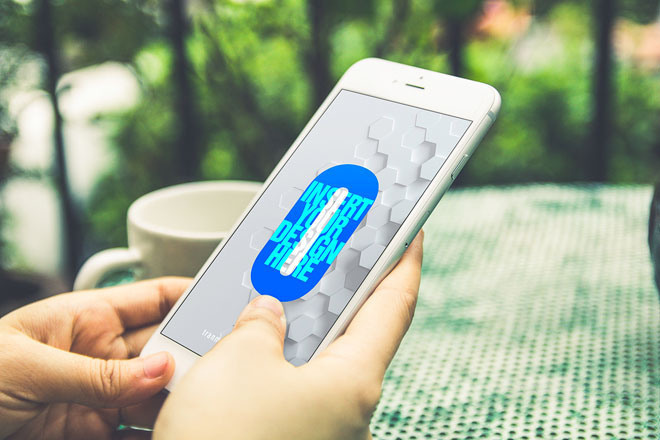 Zero : Free iPhone 6 Mockup PSD