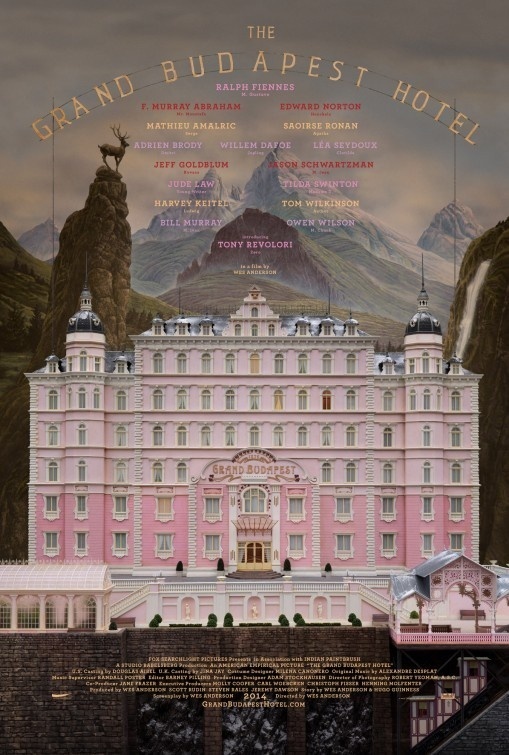 The Grand Budapest Hotel, Wes Anderson #movie #poster #film