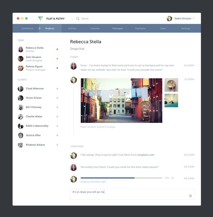 Office by Nabil #chat #project #application #office #website #messaging #app #webdesign #web #management