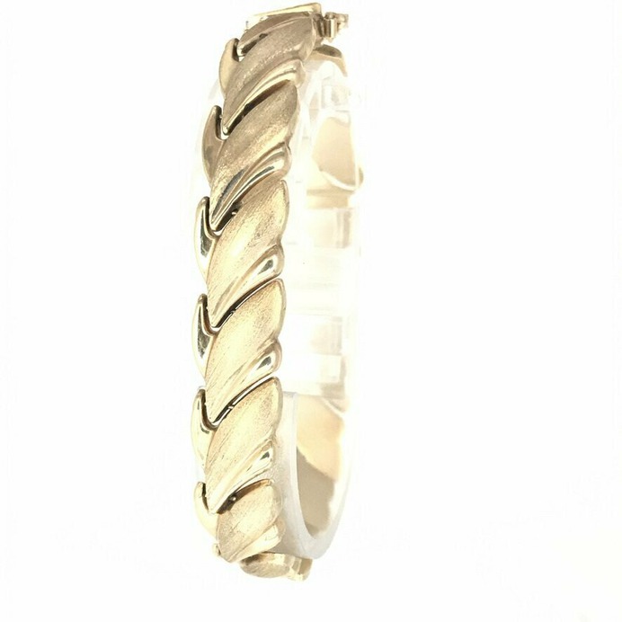 Textured Puff Link Bracelet
