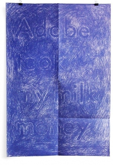 Clikclk - PAUL SAHRE : graphiste américain #ink #illustration #pen #blue #typography