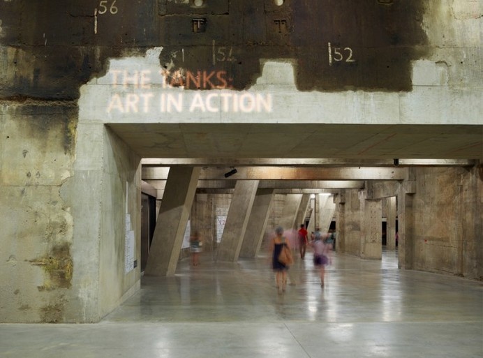 The Tanks wayfinding & signage | Cartlidge Levene #signage #texture #museum #modern