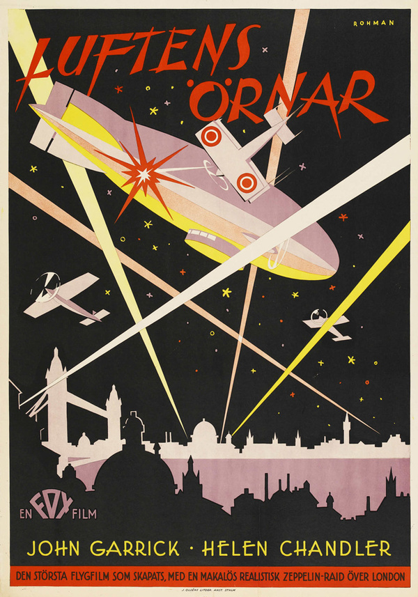 20 Swedish Posters for 1930s Hollywood 50 Watts #movie #lettering #illustration #vintage #poster #film #hand