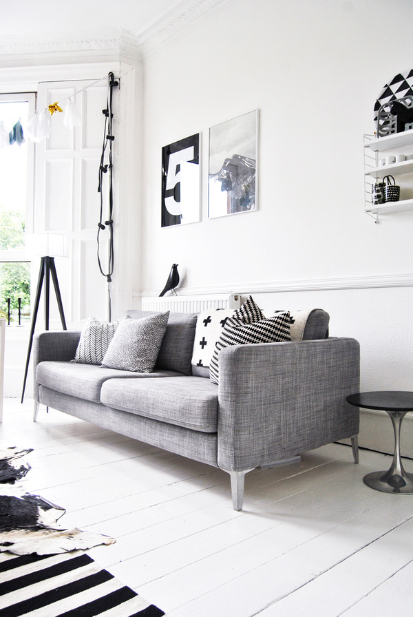 (via A Merry Mishap: sneak peek) #interior #furniture #sofa #modern