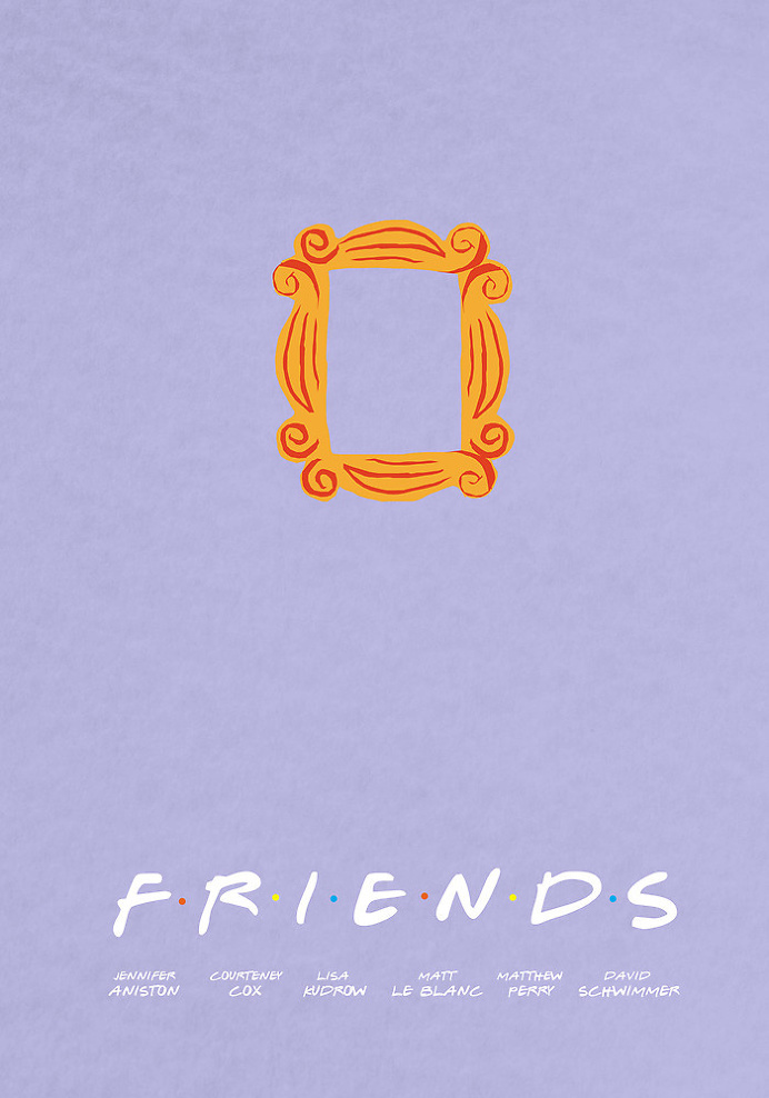 "FRIENDS | minimalist poster" by rushmores