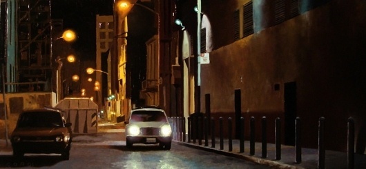 CORO SF | EMPTY KINGDOM You are Here, We are Everywhere #urban #city #night #coro #cars #art #painting #light