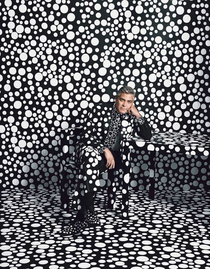 George Clooney by Yayoi Kusama