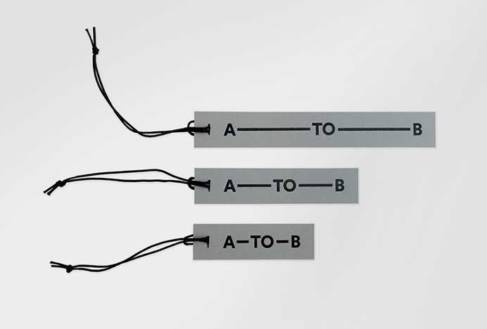 A-TO-B by Stockholm Design Lab #label #symbol #typography #minimal #grey